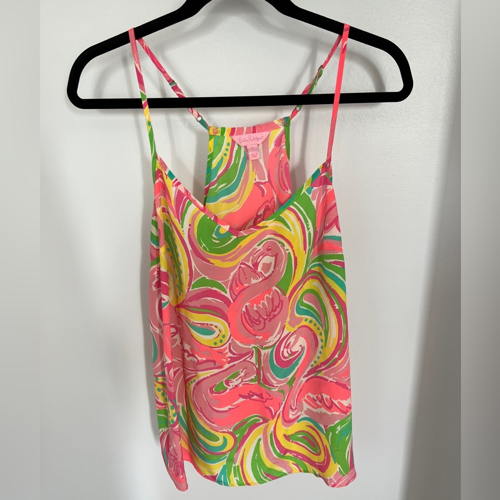 Lilly Pulitzer size L silk top, GUC